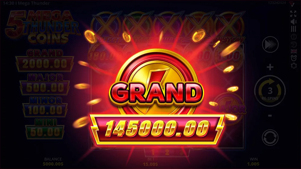 My Session, Spin by Spin — 5 Mega Thunder Coins screenshot 3 of 3